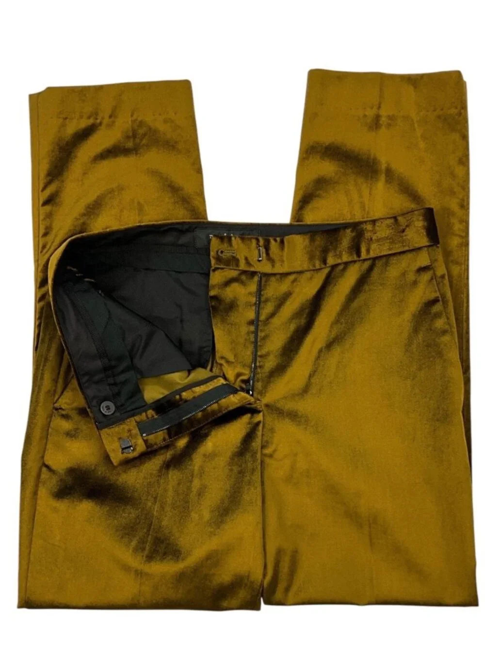 Rag & Bone Poppy Velvet Trouser Pant 2 Olive